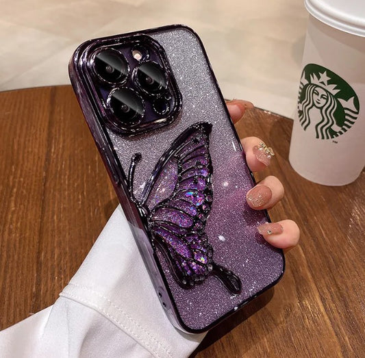 Glitter Butterfly Phone Case