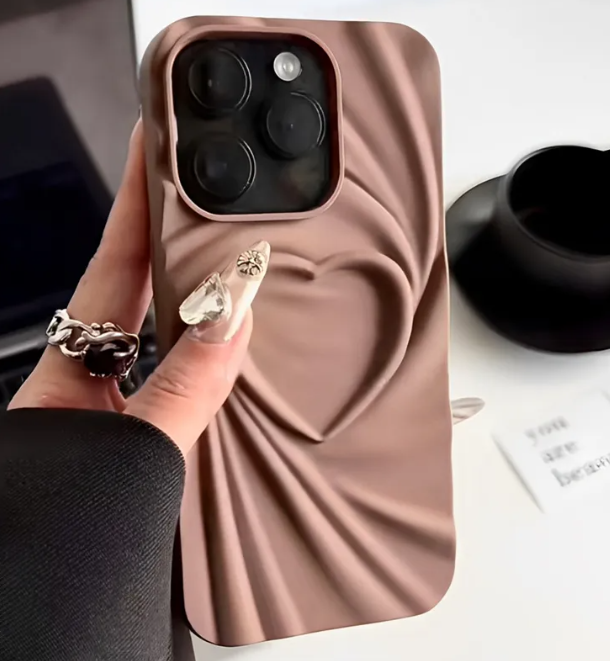 Ruffle Heart Phone Case