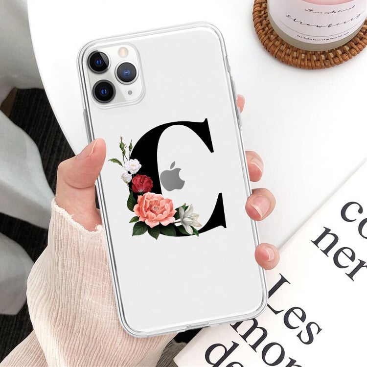 Flower Alphabet Phone Case