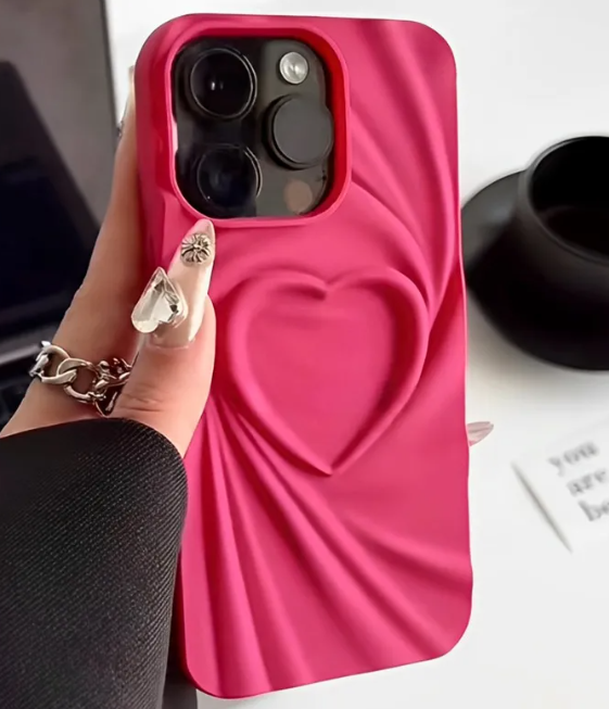 Ruffle Heart Phone Case