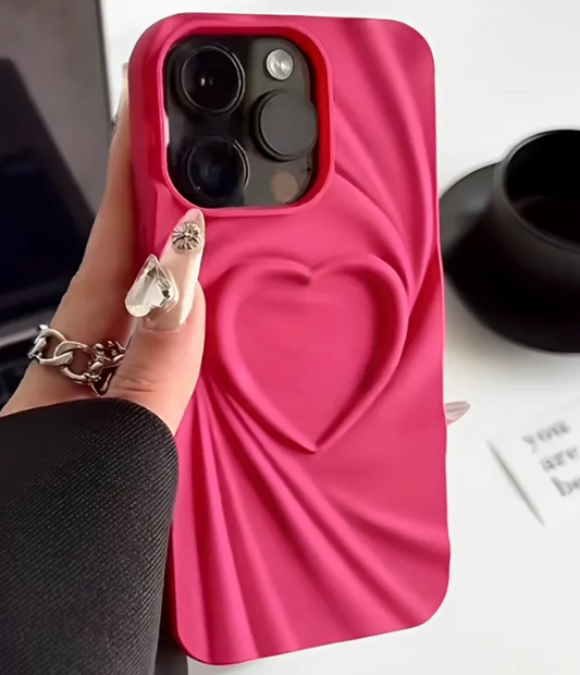 Ruffle Heart Phone Case