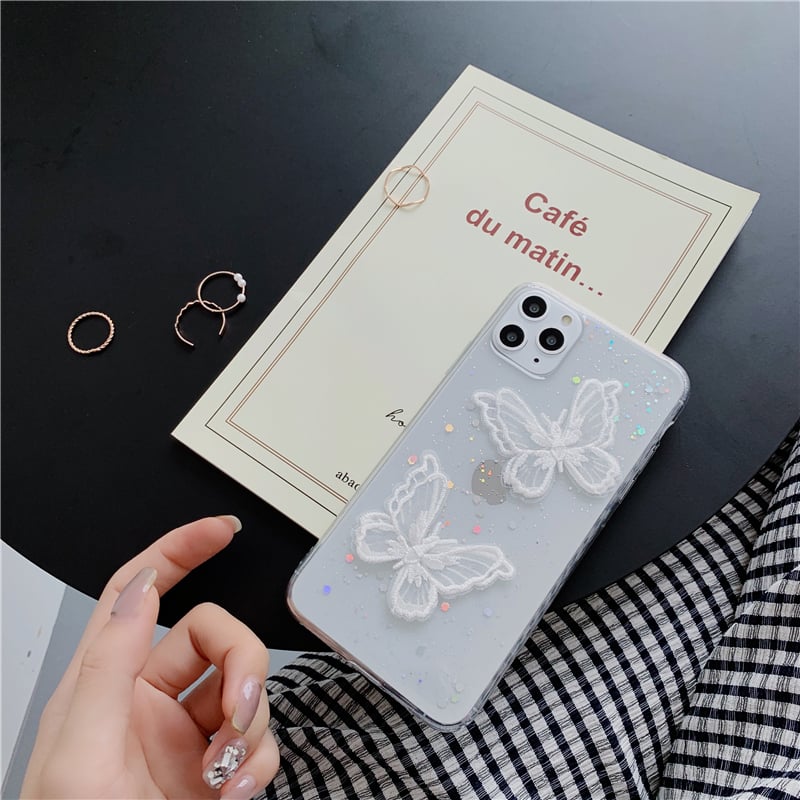 Lace Butterfly Phone Case