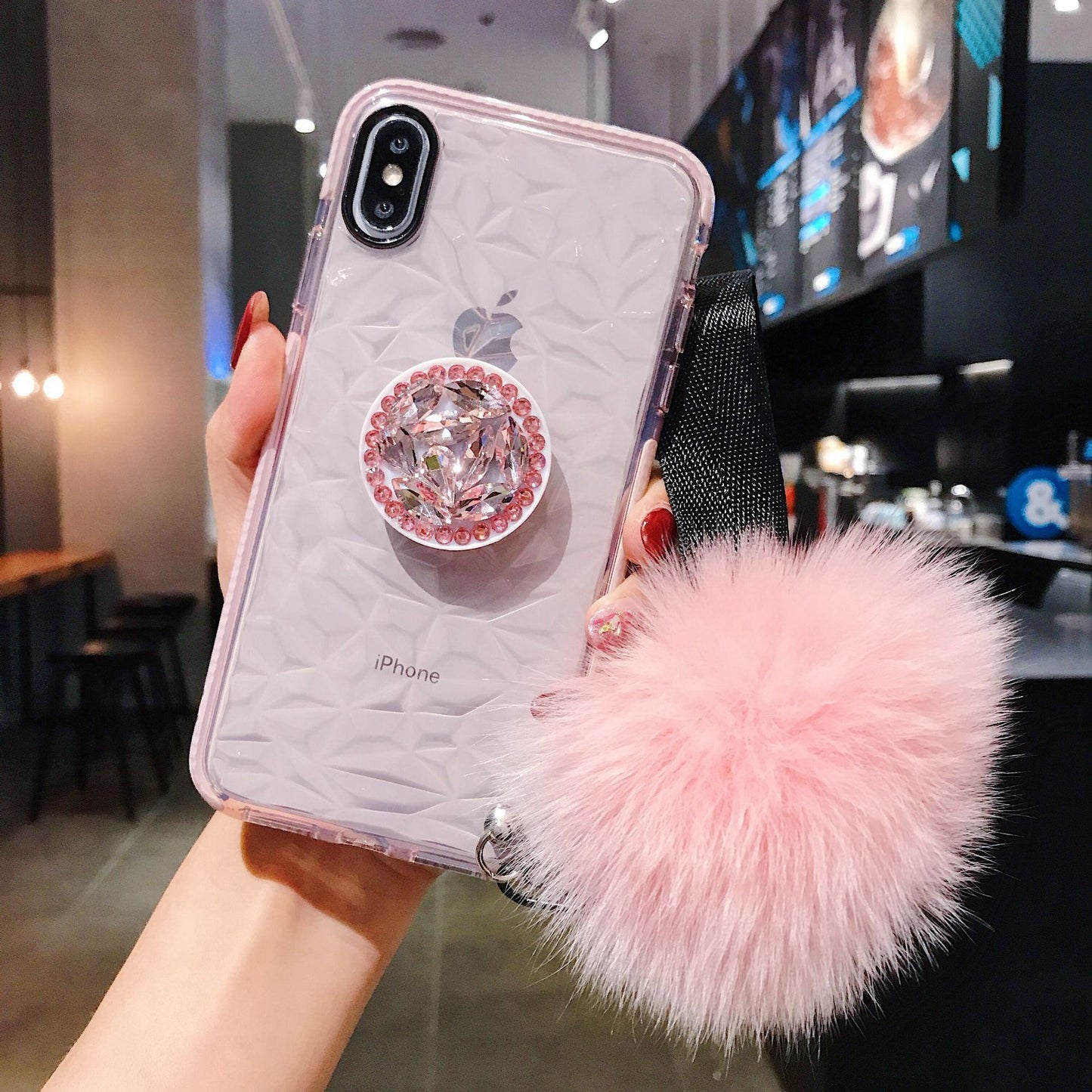 Diamond Phone Case with Bobble