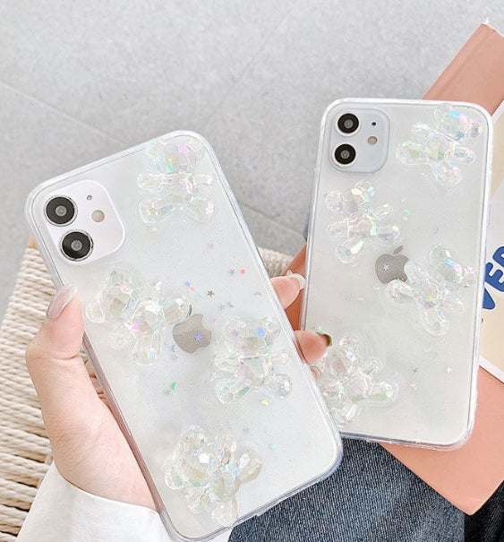Transparent Bear Phone Case