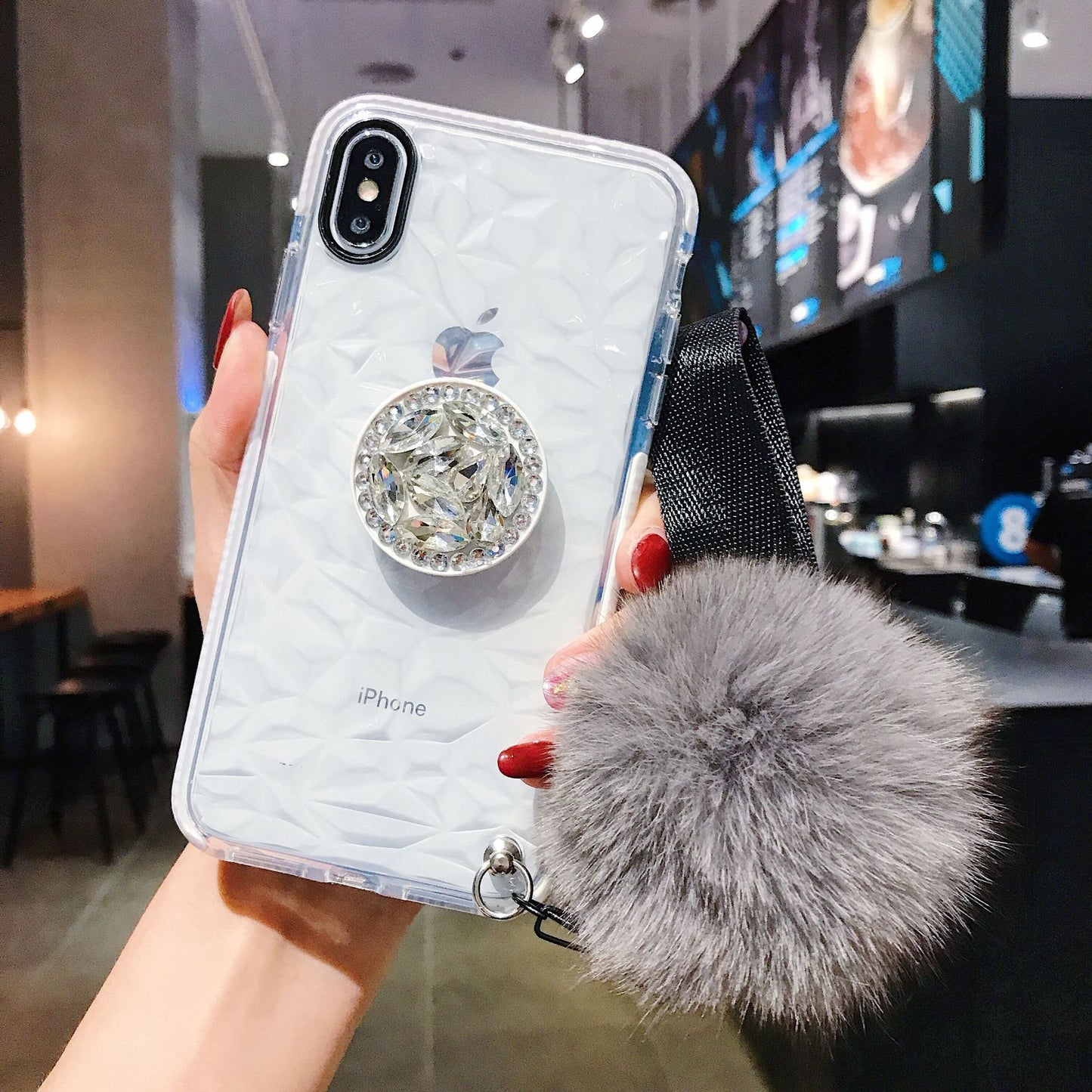 Diamond Phone Case with Bobble