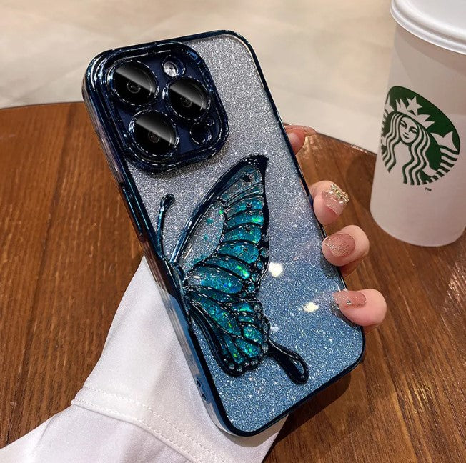 Glitter Butterfly Phone Case