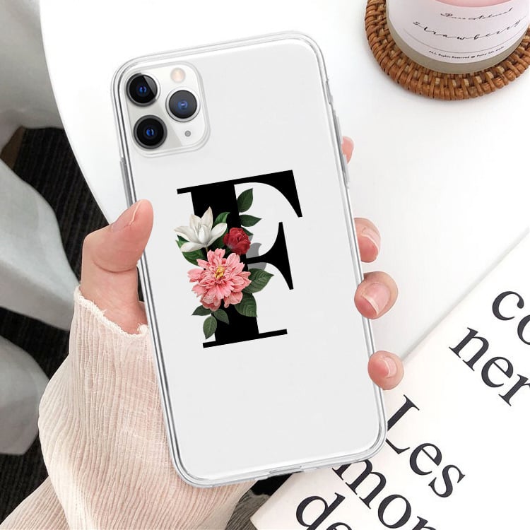 Flower Alphabet Phone Case