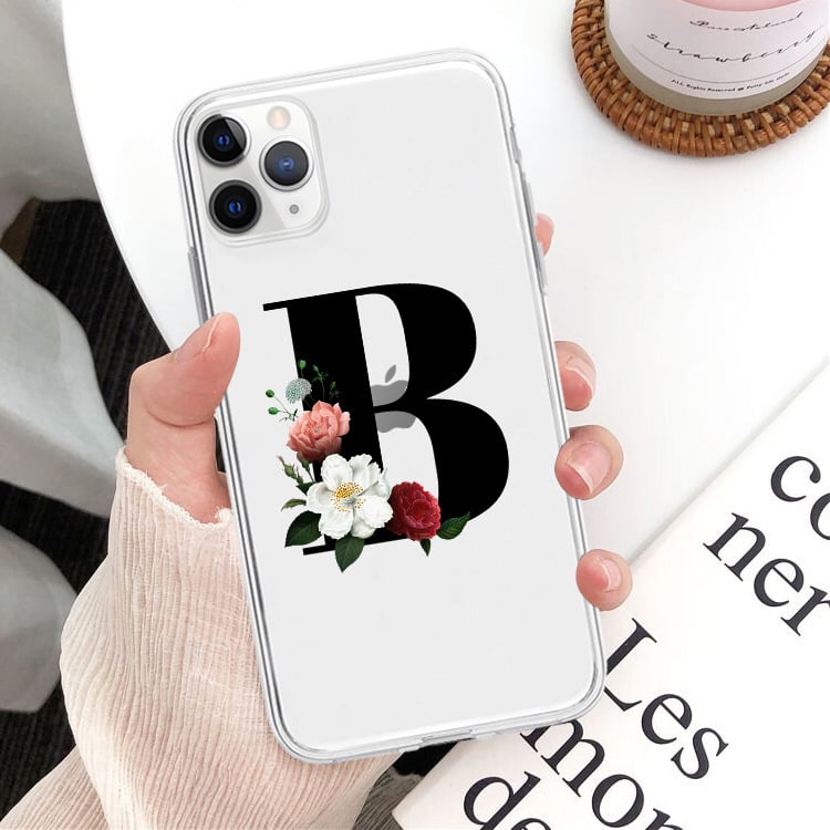 Flower Alphabet Phone Case