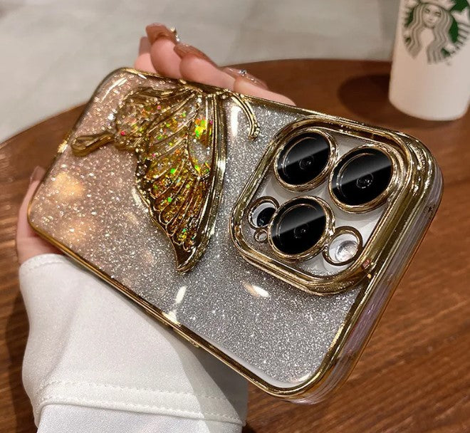 Glitter Butterfly Phone Case