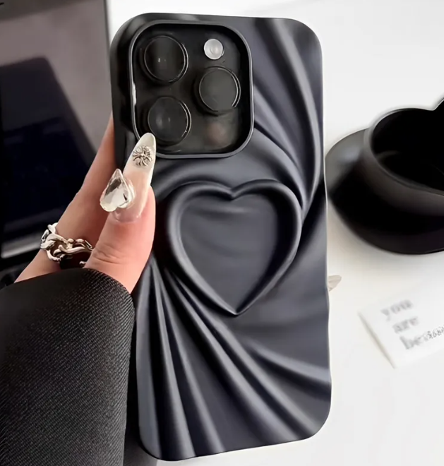 Ruffle Heart Phone Case