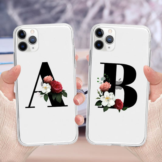 Flower Alphabet Phone Case
